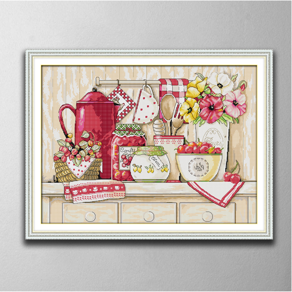 Cozy kitchen home decor paintings ,Handmade Cross Stitch Craft Tools Embroidery Needlework sets counted print on canvas DMC 14CT /11CT
Cozy kitchen home decor paintings ,Handmade Cross Stitch Craft Tools Embroidery Needlework sets counted print on canvas DMC 14CT /11CT
