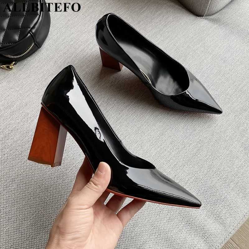 ALLBITEFO real genuine leather women heels fashion office shoes pointed toe thick heel high heel shoes high heels women pumps 210611, As picture
ALLBITEFO real genuine leather women heels fashion office shoes pointed toe thick heel high heel shoes high heels women pumps 210611, As picture