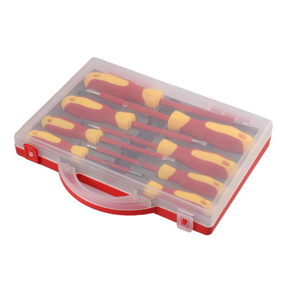 8Pcs Insulated Screwdriver Set Slotted Torx Magnetic Screwdriver Bits Double End Phillips Screw Bit Set For Electricians Tools