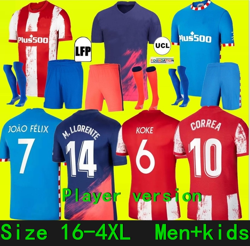 soccer jerseys 22 23 JOAO FELIX home 2022 2023 M. LLORENTE Correa camiseta football shirts uniforms away kids kit GRIEZMANN R. DE PAUL Cunha CARRASCO Atletico MadridS, 21-22 third
soccer jerseys 22 23 JOAO FELIX home 2022 2023 M. LLORENTE Correa camiseta football shirts uniforms away kids kit GRIEZMANN R. DE PAUL Cunha CARRASCO Atletico MadridS, 21-22 third