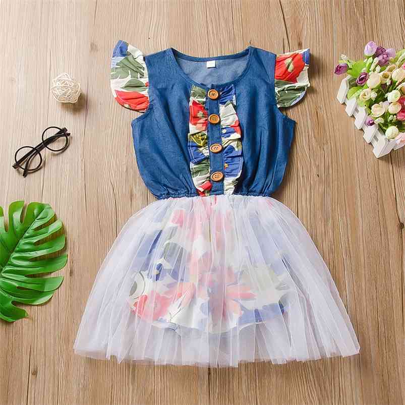 Summer Arrivals Girls Cute Dress Sleeveless O Neck Patchwork Print Floral Mesh Skirt Girl Streetwear 2-9T 210629, Blue
Summer Arrivals Girls Cute Dress Sleeveless O Neck Patchwork Print Floral Mesh Skirt Girl Streetwear 2-9T 210629, Blue