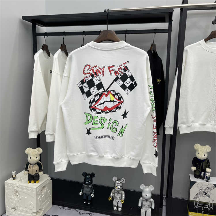 Factory Heart Fashion Chromes cartoon graffiti Sanskrit letter round neck men's and women's loose sweater coat, Black
Factory Heart Fashion Chromes cartoon graffiti Sanskrit letter round neck men's and women's loose sweater coat, Black