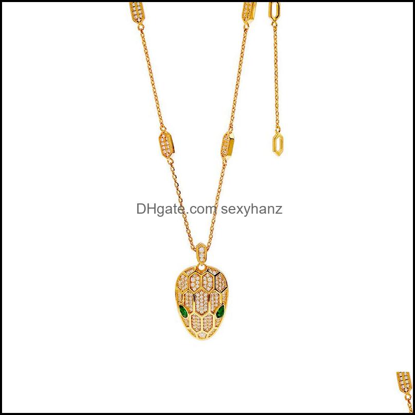 Necklaces & Pendants Jewelryfashion Green Crystal Snake Head Pendant Necklace Suitable For Ladies Wedding Jewelry Drop Delivery 2021 Csm
Necklaces & Pendants Jewelryfashion Green Crystal Snake Head Pendant Necklace Suitable For Ladies Wedding Jewelry Drop Delivery 2021 Csm