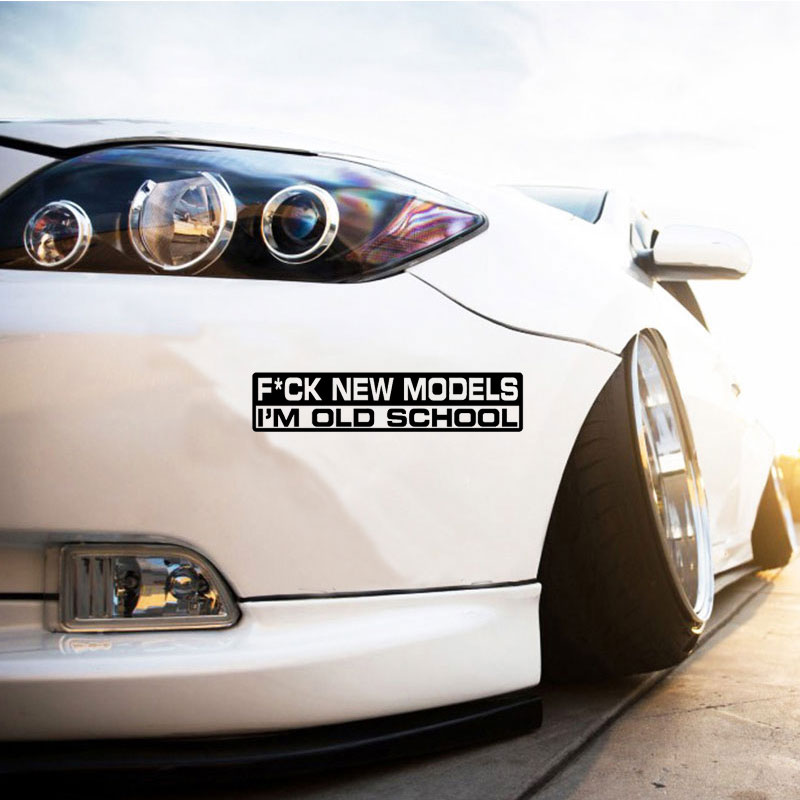 Old School Funny Car Bumper Stickers Vinyl Cars Sticker Decal Car Wrap For Auto Products Accessories Window Decoration Styling