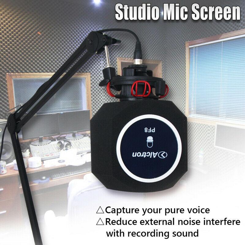 Professional Studio Mic Screen Acoustic Filter Desktop Recording Microphone Noise Reduction Wind For Shows Microphones
Professional Studio Mic Screen Acoustic Filter Desktop Recording Microphone Noise Reduction Wind For Shows Microphones