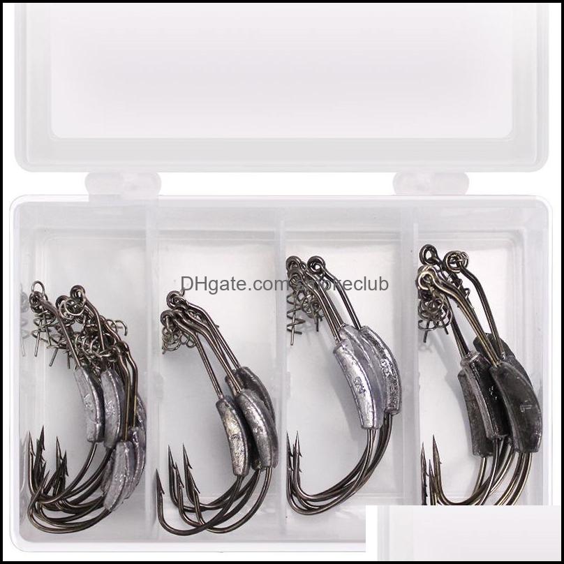 Sports & Outdoors 25Pcs/Box 5 Sizes Mixed 2G-7G Crank Hook(With Lead) High Carbon Steel Barbed Hooks Pesca Carp Fishing Tackle Aessories 381
Sports & Outdoors 25Pcs/Box 5 Sizes Mixed 2G-7G Crank Hook(With Lead) High Carbon Steel Barbed Hooks Pesca Carp Fishing Tackle Aessories 381