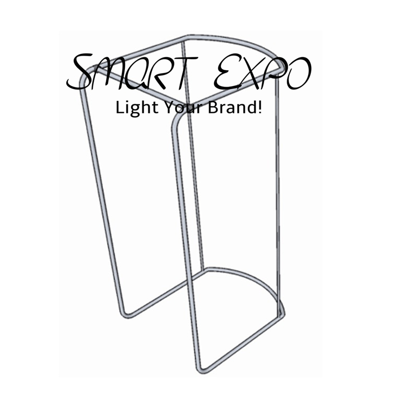 110*110cm Portable Fitting Room Retail Supplies with Tension Fabric Graphics and Easy Carry Bag