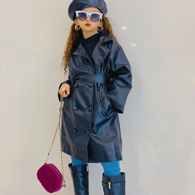 Jackets Girls Black PU Leather Long Jacket Outerwear Teenagers Spring Autumn Windbreaker Blazer Coat, Blue;gray
Jackets Girls Black PU Leather Long Jacket Outerwear Teenagers Spring Autumn Windbreaker Blazer Coat, Blue;gray