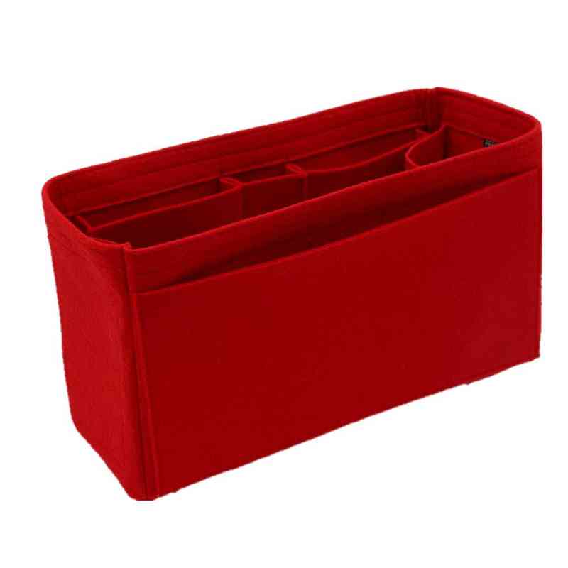 Shoulder Bag Cosmetic Fits for Delicious Insert Bags Organizer Make Handbag Organize Travel Inner Wallet Portable Base Shaper Women 220226