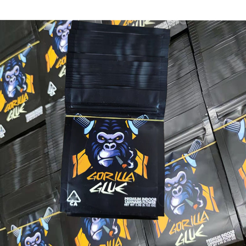 Gorilla Glue bag 3.5G Dry Herb Flower mylar Packaging Bags Stand Pouch Smell Proof aluminized zipper lock resealable pk cookies jolly
Gorilla Glue bag 3.5G Dry Herb Flower mylar Packaging Bags Stand Pouch Smell Proof aluminized zipper lock resealable pk cookies jolly