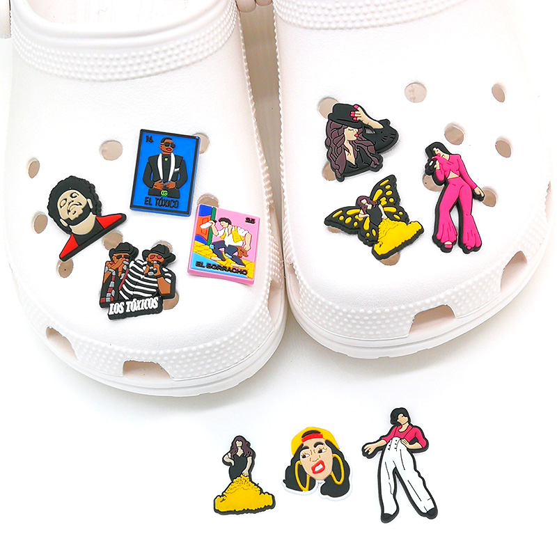 moq 100pcs singers Charms Soft pirate Pvc Shoe Charm Accessories Decorations custom JIBZ for clog shoes childrens gift
moq 100pcs singers Charms Soft pirate Pvc Shoe Charm Accessories Decorations custom JIBZ for clog shoes childrens gift