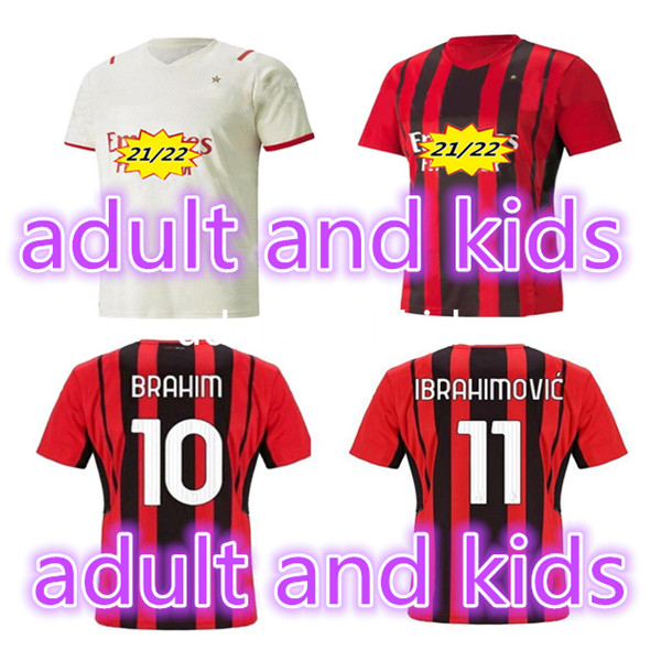 Thailand 21 22 AC Soccer jerseys Top IBRAHIMOVIC GIROUD 2021 2022 TONALI Mandzukic KJÃR Kessie theo brahim Men kid sets football Kit shirt uniforms, Black;yellow
Thailand 21 22 AC Soccer jerseys Top IBRAHIMOVIC GIROUD 2021 2022 TONALI Mandzukic KJÃR Kessie theo brahim Men kid sets football Kit shirt uniforms, Black;yellow