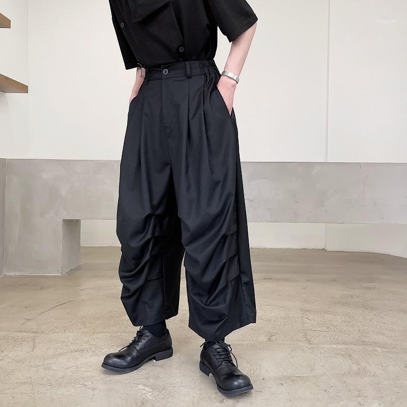 Spring And Summer Dark Mourning Small Mountain Style Pleated Casual Pants Men' Loose Retro Wide Leg, Black
Spring And Summer Dark Mourning Small Mountain Style Pleated Casual Pants Men' Loose Retro Wide Leg, Black