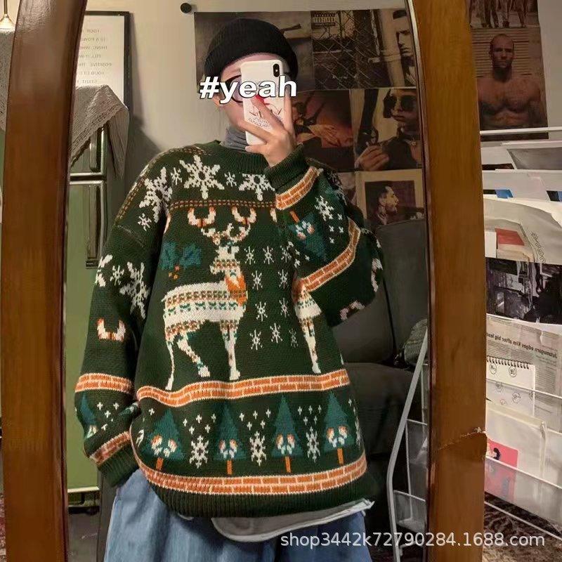 Designers Mens Knitting Christmas Jumper Sweaters Clothing Reindeer Christmass Knit Sweater Men Women Printed Xmas Sweatshirt Holiday Party Pullover
Designers Mens Knitting Christmas Jumper Sweaters Clothing Reindeer Christmass Knit Sweater Men Women Printed Xmas Sweatshirt Holiday Party Pullover