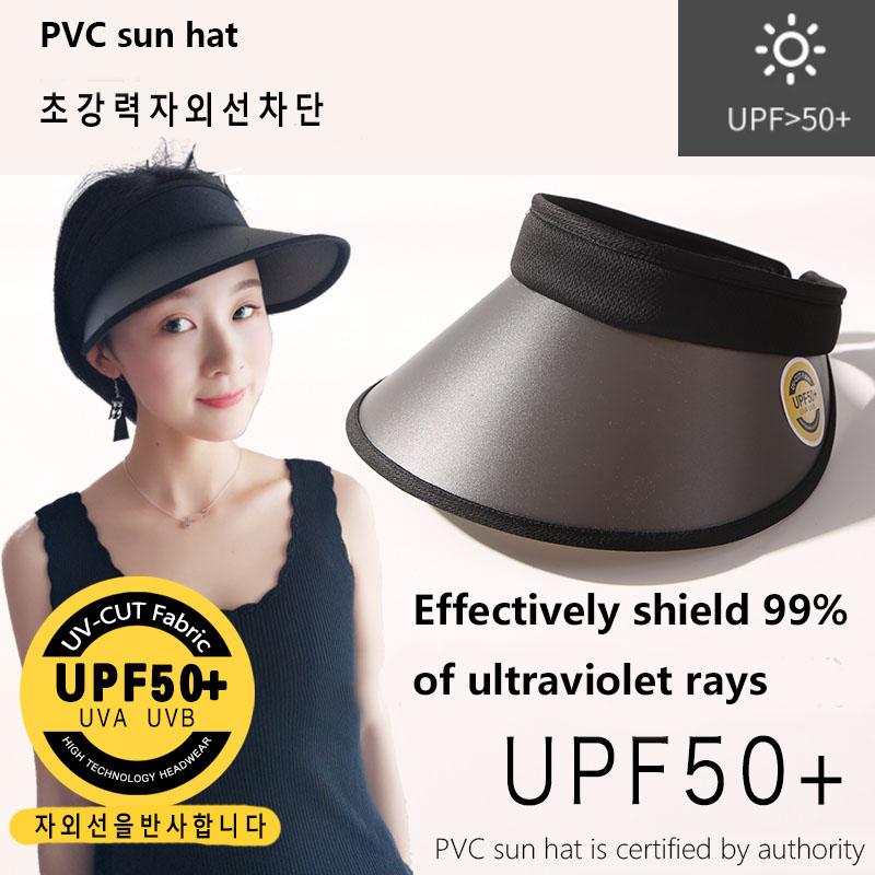 Women Anti-ultraviolet Sun Hatvisor Wide-brimmed Hat Beach Adjustable UV Protection Female Cap Packable Wide Brim Hats, Blue;gray
Women Anti-ultraviolet Sun Hatvisor Wide-brimmed Hat Beach Adjustable UV Protection Female Cap Packable Wide Brim Hats, Blue;gray