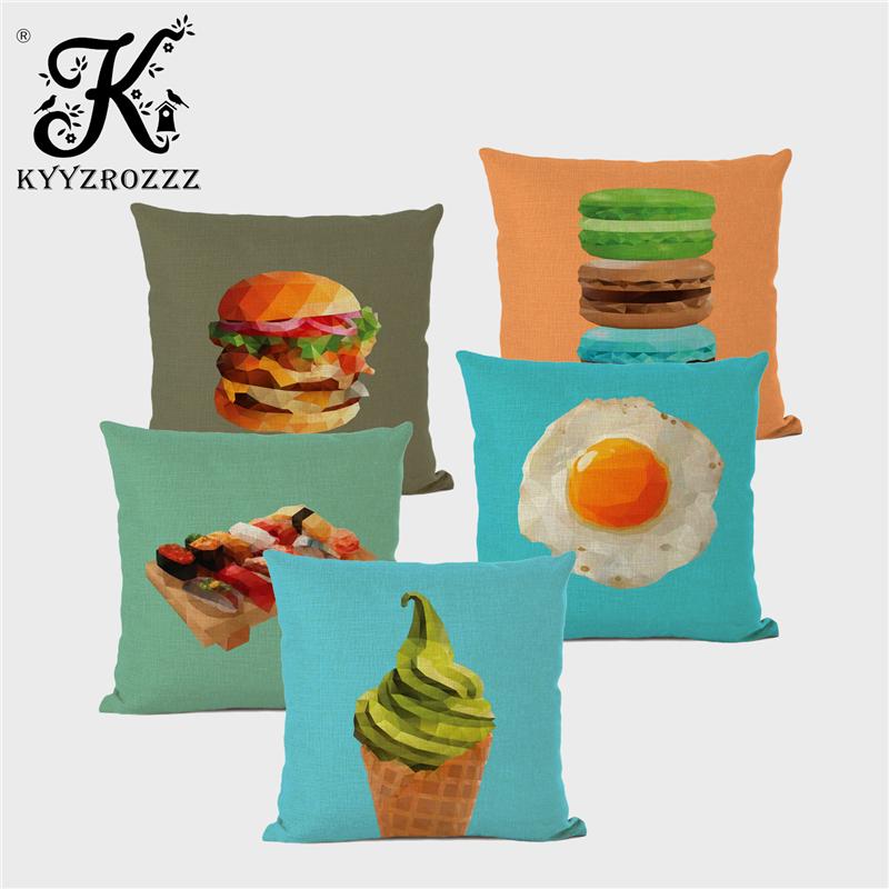 Funny Phrase Cartoon Cushion Set Happy Day Cute Ice Cream Burger Macaron Poached Egg Popsicle Cake Sofa Throw Pillow Cover Cushion/Decorativ
Funny Phrase Cartoon Cushion Set Happy Day Cute Ice Cream Burger Macaron Poached Egg Popsicle Cake Sofa Throw Pillow Cover Cushion/Decorativ