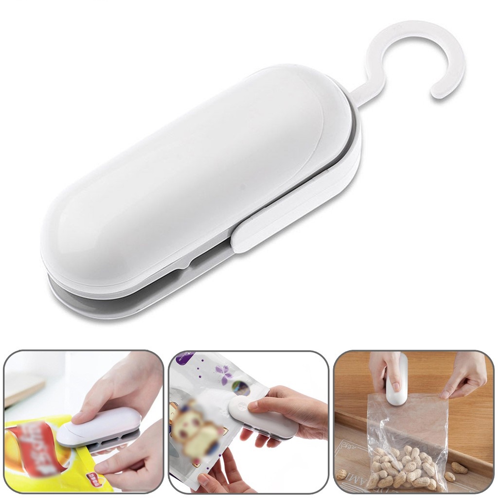 White Mini Sealing Machine Portable Snack Food Bag Clip Fresh-keeping Plastic Bags Seal Household Chips Nuts Storage Heat Sealer
White Mini Sealing Machine Portable Snack Food Bag Clip Fresh-keeping Plastic Bags Seal Household Chips Nuts Storage Heat Sealer