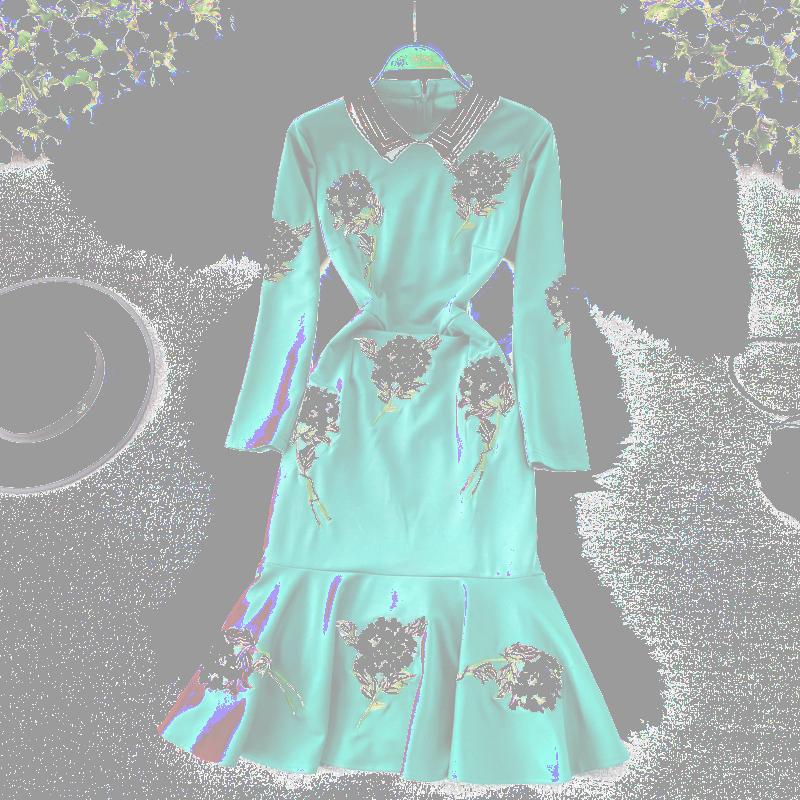 Casual Dresses Fashion Vintage Mermaid Party Dress Women Embroidery Patchwork Turn Down Collar Long Sleeve OL Bodycon Midi Vestido M59079, Black;gray
Casual Dresses Fashion Vintage Mermaid Party Dress Women Embroidery Patchwork Turn Down Collar Long Sleeve OL Bodycon Midi Vestido M59079, Black;gray