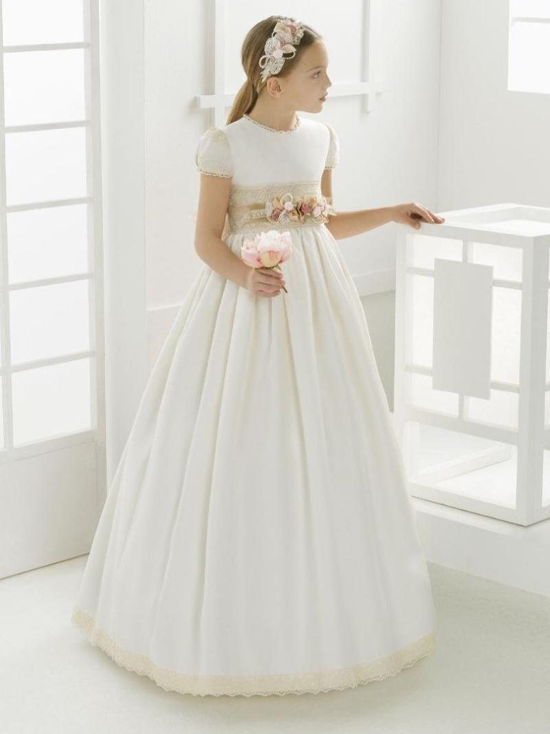 Girl's Dresses Flower Girl For Wedding White Applique Lace Up Back Girls Pageant Party Gowns, Red;yellow
Girl's Dresses Flower Girl For Wedding White Applique Lace Up Back Girls Pageant Party Gowns, Red;yellow