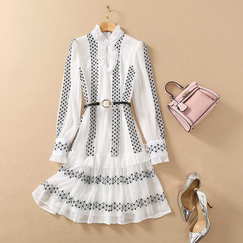 HIGH QUALITY est Runway Fashion Women' Long Sleeve Sequined Embroidery Ruffles Dress 210526, Blue
HIGH QUALITY est Runway Fashion Women' Long Sleeve Sequined Embroidery Ruffles Dress 210526, Blue
