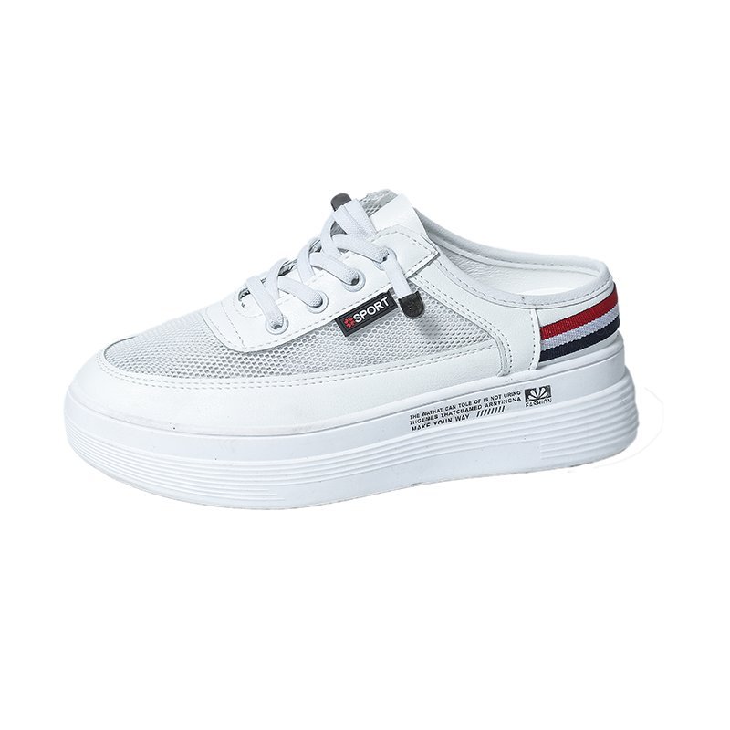 Women Fashion White Sneakers Comfortable Slip-On Lazy Half Slippers Shoes Student Summer Breathable Mesh Walking Trainers Sandal
Women Fashion White Sneakers Comfortable Slip-On Lazy Half Slippers Shoes Student Summer Breathable Mesh Walking Trainers Sandal