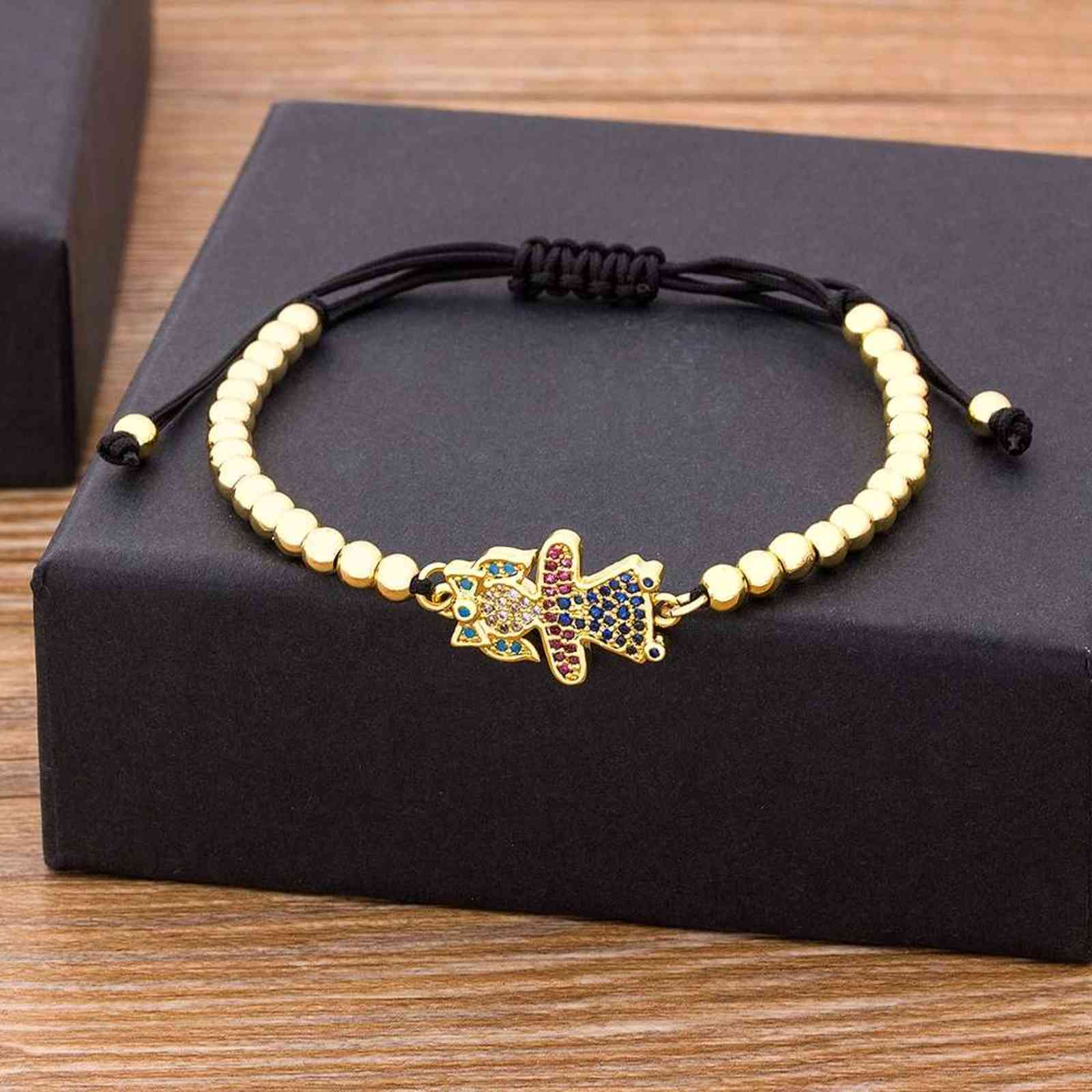 Charm Cute Copper Inlay Zircon Crystal Two Boys Girls Handmade Bracelet Lucky Beads Adjustable Bracelets for Women Jewelry Gifts
Charm Cute Copper Inlay Zircon Crystal Two Boys Girls Handmade Bracelet Lucky Beads Adjustable Bracelets for Women Jewelry Gifts
