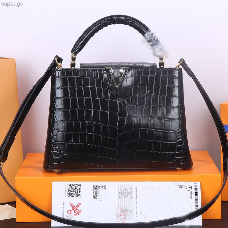 Women Handbag Tote Bag Crocodile Skin Shoulder Crossbody Bags Genuine Leather Capucines Handbags Purse Business Casual Totes Adjustable B-001
Women Handbag Tote Bag Crocodile Skin Shoulder Crossbody Bags Genuine Leather Capucines Handbags Purse Business Casual Totes Adjustable B-001