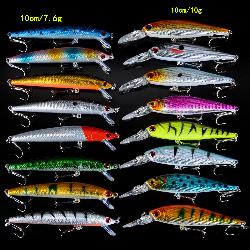 Set Mixed 16pcs/Lot 2 Models Minnows Lures Jerkbait High Quality Fishing Tackle 6# Hooks
Set Mixed 16pcs/Lot 2 Models Minnows Lures Jerkbait High Quality Fishing Tackle 6# Hooks