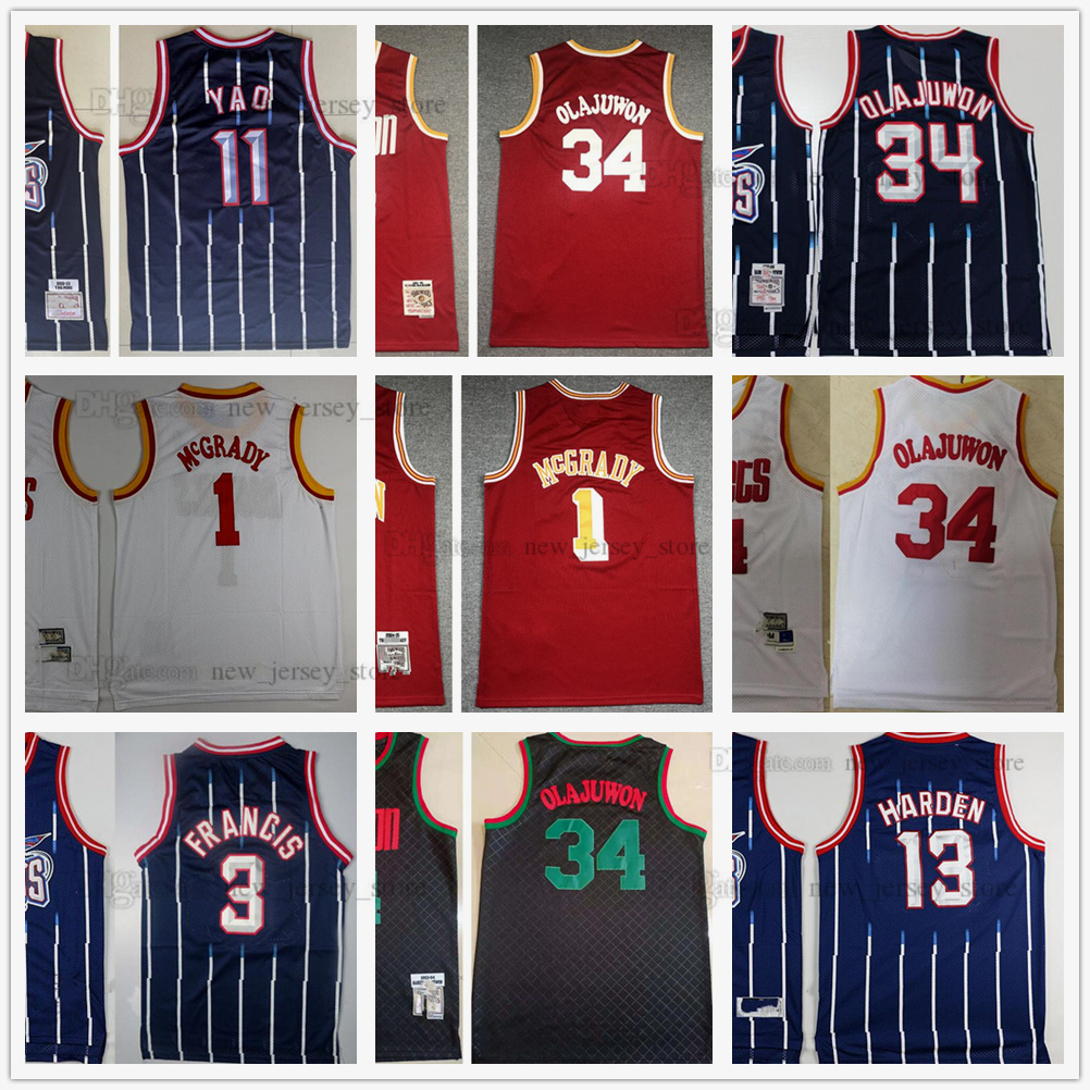 Mitchell and Ness Basketball Yao 11 Ming Jerseys Retro Classic Blue White Stripe Hakeem 34 Olajuwon Clyde 22 Drexler Tracy 1 McGrady Steve 3 Francis 13 Harden Jersey, As picture
Mitchell and Ness Basketball Yao 11 Ming Jerseys Retro Classic Blue White Stripe Hakeem 34 Olajuwon Clyde 22 Drexler Tracy 1 McGrady Steve 3 Francis 13 Harden Jersey, As picture