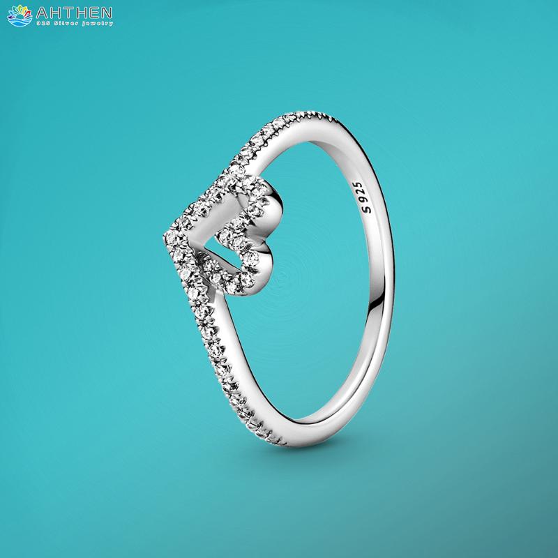 Cluster Rings Ahthen 925 Sterling Silver Sparkling Wishbone Heart Ring Women Ngagement Jewelry Girl
Cluster Rings Ahthen 925 Sterling Silver Sparkling Wishbone Heart Ring Women Ngagement Jewelry Girl
