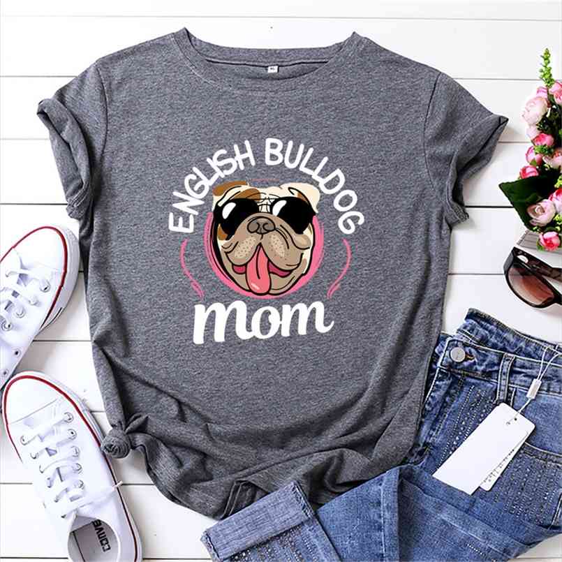 English Bulldog Mom T-shirt Women Plus Size Cotton Aestheic Graphic Tees Casual Short Sleeve Funny Dog Print Summer Tshirts Tops 210708, Navy blue
English Bulldog Mom T-shirt Women Plus Size Cotton Aestheic Graphic Tees Casual Short Sleeve Funny Dog Print Summer Tshirts Tops 210708, Navy blue