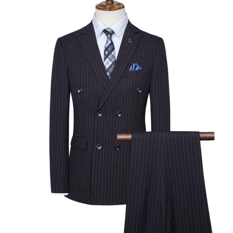Men's Suits & Blazers (Jacket+Vest+Pants) Double Breasted Tuxedo Suit Men Business Work Wedding Formal Sets Slim Fit Korean Casual Clothing, 2 pcs blue 1882
Men's Suits & Blazers (Jacket+Vest+Pants) Double Breasted Tuxedo Suit Men Business Work Wedding Formal Sets Slim Fit Korean Casual Clothing, 2 pcs blue 1882