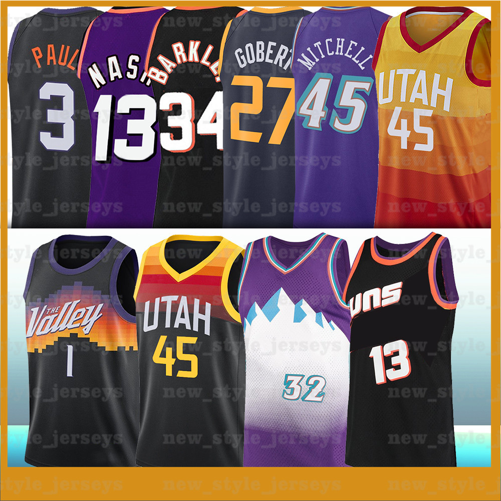 45 Donovan Paul Rudy 1 Devin Chris Booker Mitchell Gobert Karl 12 John 34 Charles Malone 13 Steve Stockton Barkley Nash Basketball Jerseys, Ncaa 
45 Donovan Paul Rudy 1 Devin Chris Booker Mitchell Gobert Karl 12 John 34 Charles Malone 13 Steve Stockton Barkley Nash Basketball Jerseys, Ncaa