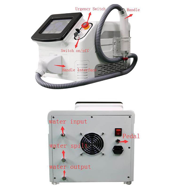 Picosecond for All Skin Type Tattoo Removal Q Switch Laser 1064nm 532nm 755nm Tatoo Pigment freckle sun spot Remoel Machine