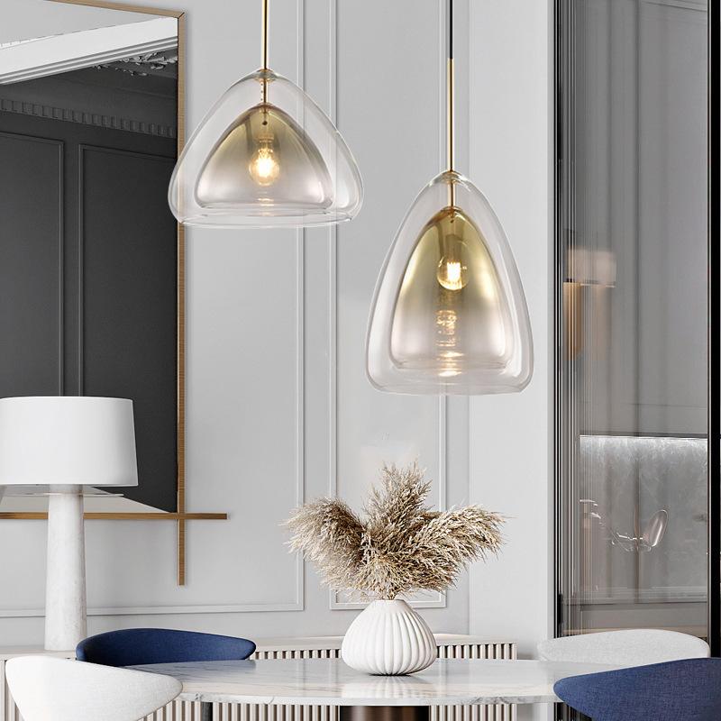 Pendant Lamps Nordic Creative Double Glass Lights Personality Single Head Chandelier For Restaurant Bar Bedroom Living Room Decor Lamp
Pendant Lamps Nordic Creative Double Glass Lights Personality Single Head Chandelier For Restaurant Bar Bedroom Living Room Decor Lamp