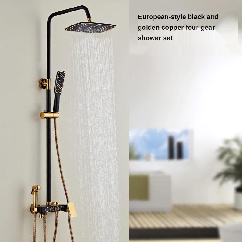 Bathroom Shower Sets Copper Black Gold Head With Bidet Faucet Set Household
Bathroom Shower Sets Copper Black Gold Head With Bidet Faucet Set Household
