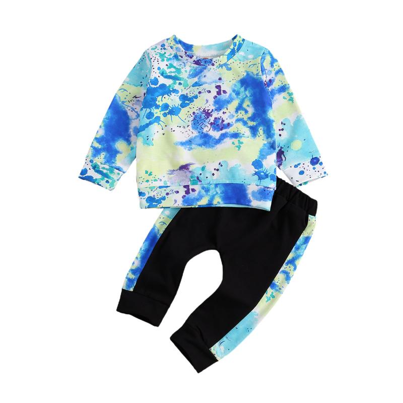 Clothing Sets Born Baby Boys Tie-dyed Suit Long Sleeve Round Neck Top Sweatshirt Mid Waist Pants Autumn Children Clothes 0-3Y, White
Clothing Sets Born Baby Boys Tie-dyed Suit Long Sleeve Round Neck Top Sweatshirt Mid Waist Pants Autumn Children Clothes 0-3Y, White