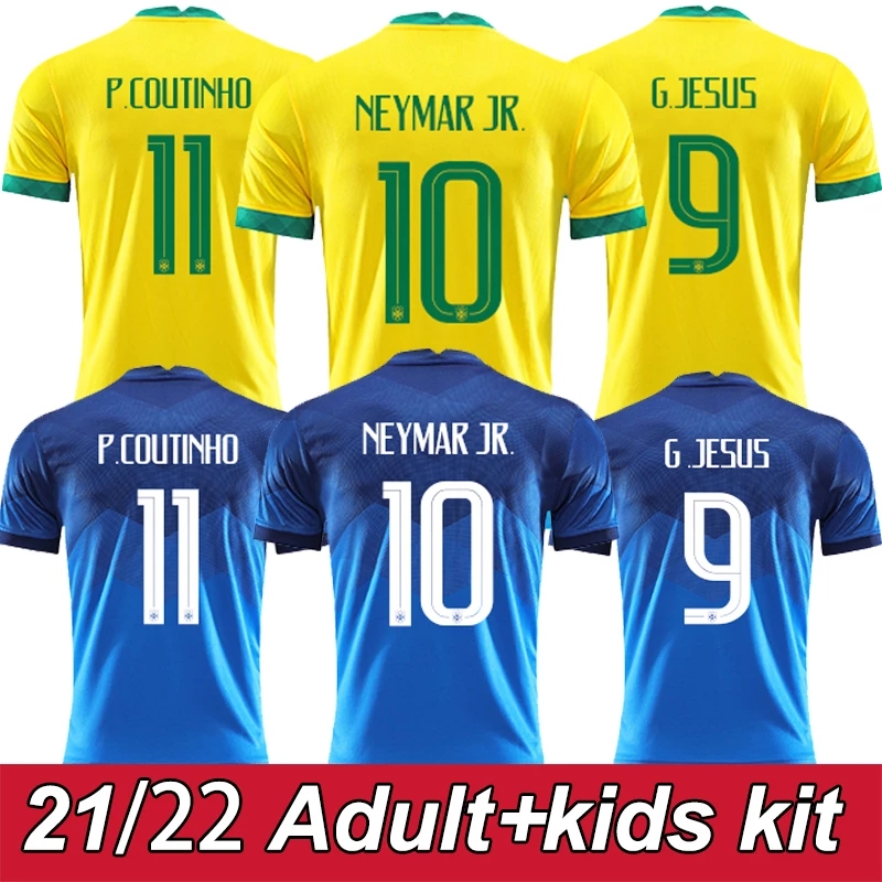 20 21 new season Brazil soccer Football Jerseys G.JESUS PAQUETA NERES COUTINHO FIRMINO MARCELO PELE 2022 Adult man kids kit shirt, Gray
20 21 new season Brazil soccer Football Jerseys G.JESUS PAQUETA NERES COUTINHO FIRMINO MARCELO PELE 2022 Adult man kids kit shirt, Gray