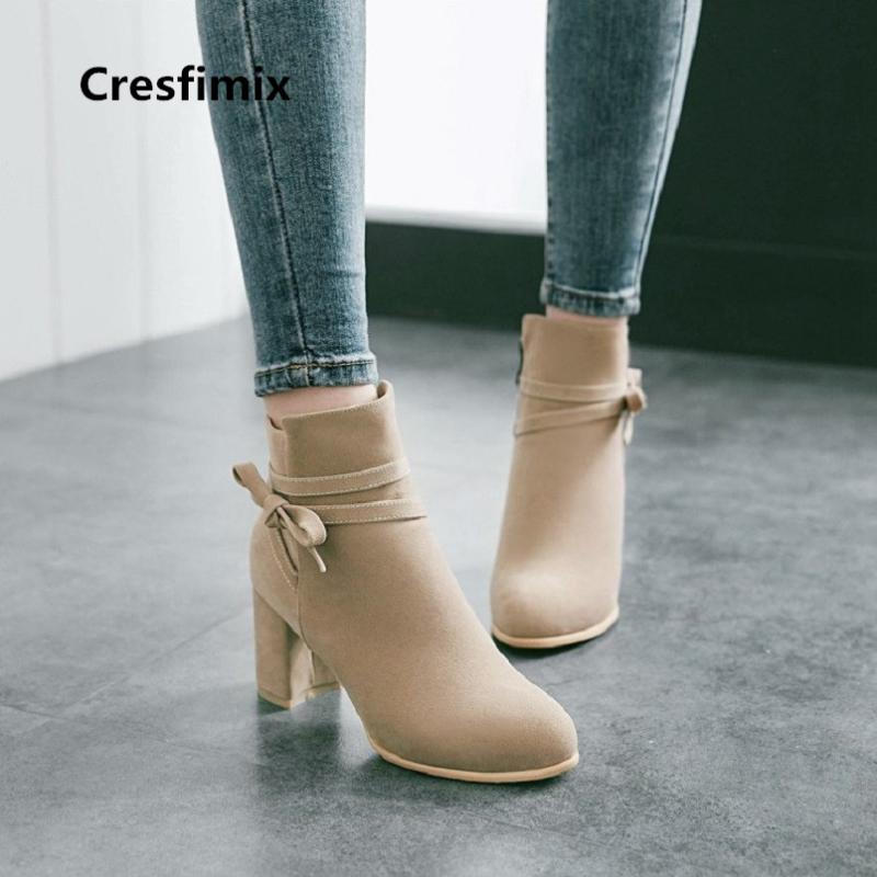Boots Women Cute Comfortable Flock High Quality Round Toe Lady Grey Street Female Brown Botas E2331
Boots Women Cute Comfortable Flock High Quality Round Toe Lady Grey Street Female Brown Botas E2331