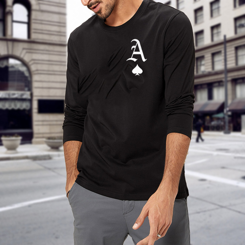 autumn new men's long sve t-shirt men's cotton round neck fashion printing fashion casual sweater men's wear, White;black
autumn new men's long sve t-shirt men's cotton round neck fashion printing fashion casual sweater men's wear, White;black