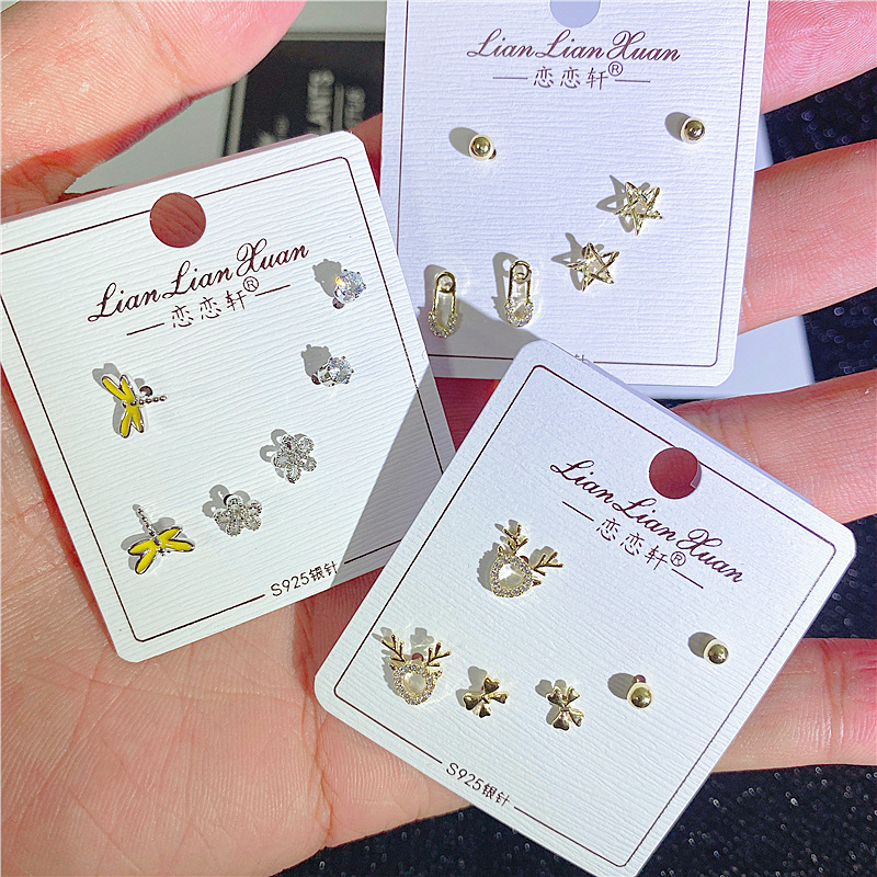 Brand Stud earrings statement bear star tree for women 3 Pairs/ lot flower rhinestone key leaf animal jewelry Wholesales Free DHL
Brand Stud earrings statement bear star tree for women 3 Pairs/ lot flower rhinestone key leaf animal jewelry Wholesales Free DHL