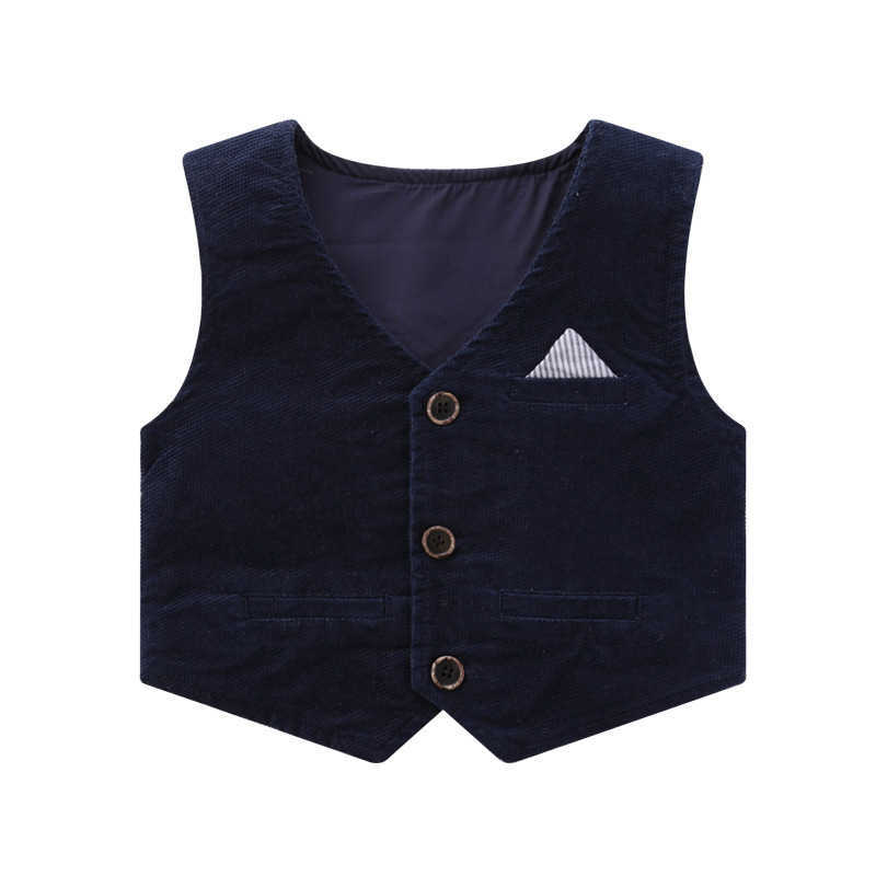 3Pcs Infant Gentleman Outfits Baby Boys Clothes Set born Birthday Baptism Clothing Suit Toddler White Shirt +Vest + Pants 210615