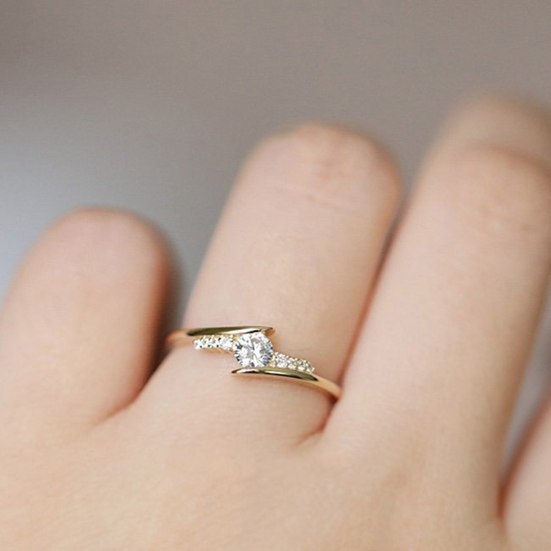 Ring For Women Simple Style Cubic Zirconia Wedding Rings Light Gold Color Fashion Jewelry KBR103
Ring For Women Simple Style Cubic Zirconia Wedding Rings Light Gold Color Fashion Jewelry KBR103