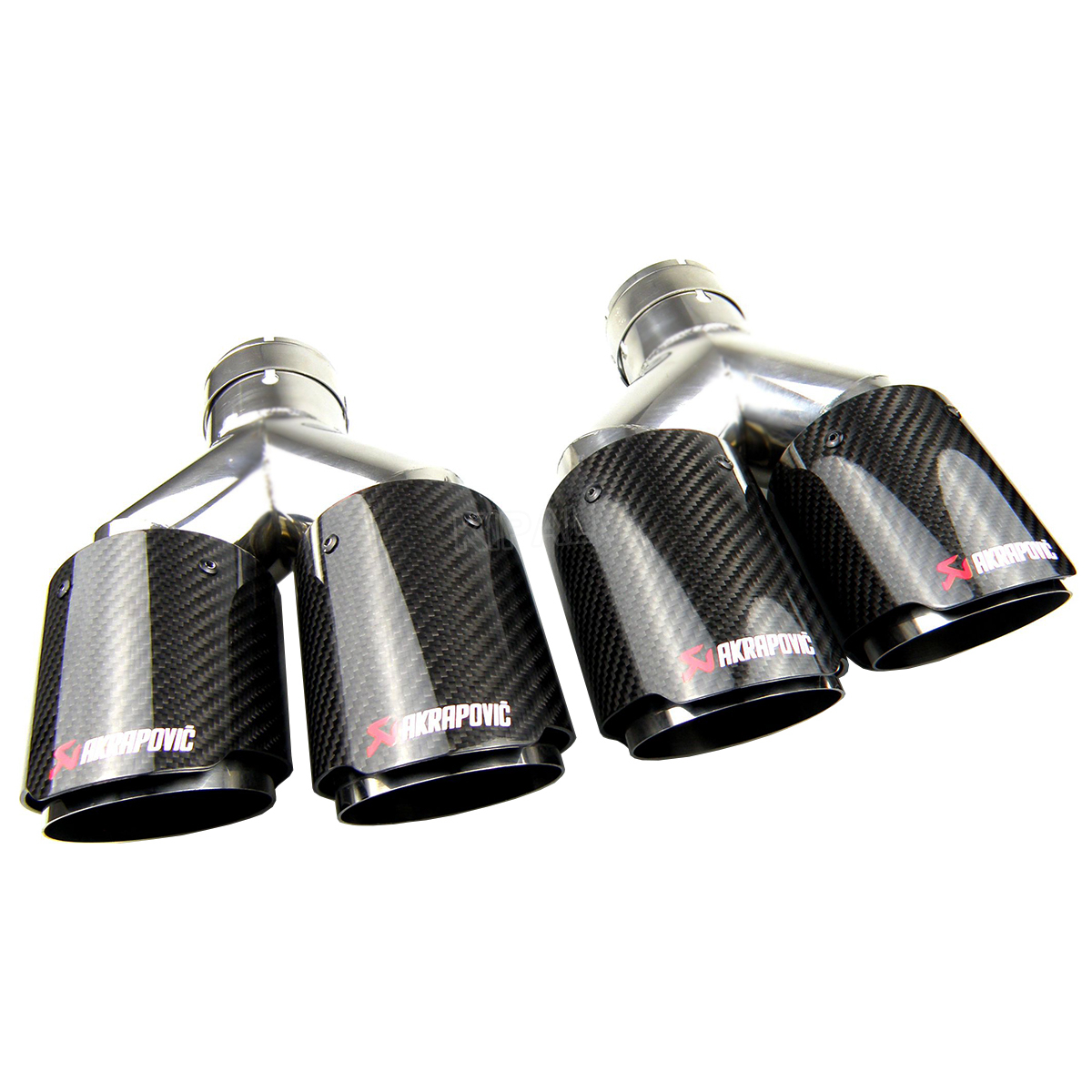 Y Model Car Akrapovic Exhaust Dual PIPES Universal Glossy Carbon Fiber Double Twin End Muffler Tail Tips Outlet 89mm
Y Model Car Akrapovic Exhaust Dual PIPES Universal Glossy Carbon Fiber Double Twin End Muffler Tail Tips Outlet 89mm