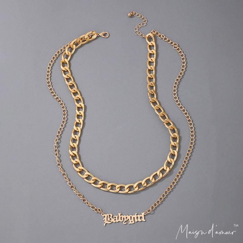 Pendant Necklaces Wholesale Design Gold Plating Gothic Punk Style LETTER Charms Women Necklace, Silver
Pendant Necklaces Wholesale Design Gold Plating Gothic Punk Style LETTER Charms Women Necklace, Silver