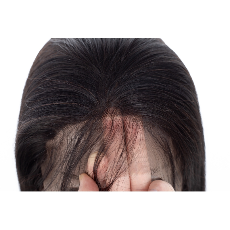 Peruvian Virgin Human Hair Full Lace Wigs Straight 16-28Inch Free Part Average Size Wig