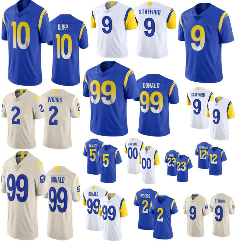 LosAngelesRamsJersey football 9 Matthew Stafford 99 Aaron Donald Jersey 2 Robert Woods 5 Jalen Ramsey 10 Cooper Kupp stitched big size, As
LosAngelesRamsJersey football 9 Matthew Stafford 99 Aaron Donald Jersey 2 Robert Woods 5 Jalen Ramsey 10 Cooper Kupp stitched big size, As
