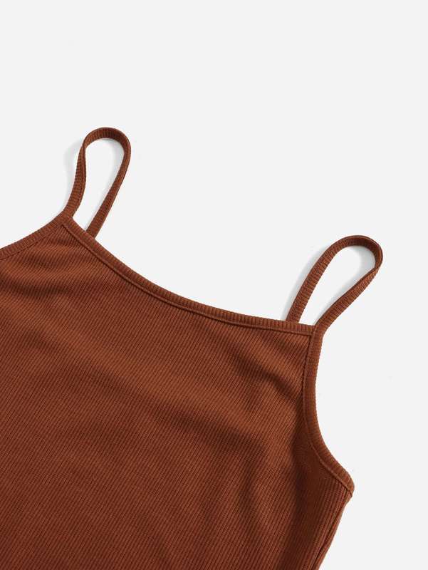 Girls Cami Fitted Dress With Super Crop Top SHE