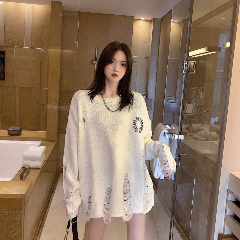 Croxin loose knit Pullover lazy Design Top Long Sleeve versatile minority sweater coat female
Croxin loose knit Pullover lazy Design Top Long Sleeve versatile minority sweater coat female