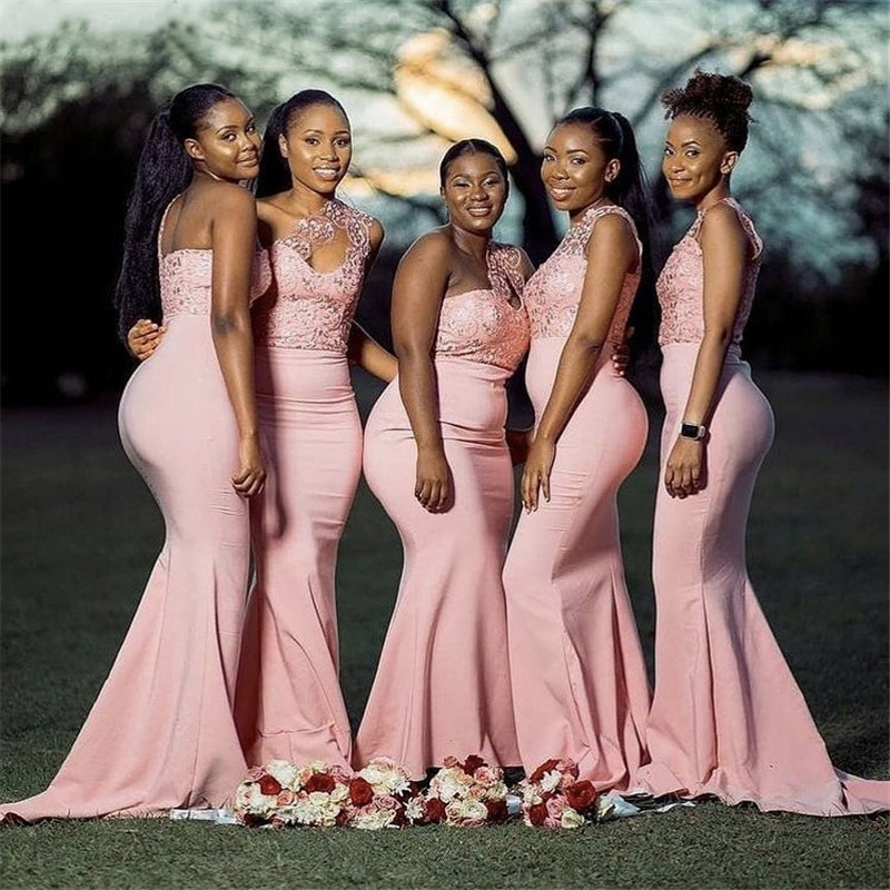 Bridesmaid Dresses One Shoulder Mermaid Satin Lace Crystal With Zipper Back Wedding Party Bridemaid Gown Prom Evening Gowns
Bridesmaid Dresses One Shoulder Mermaid Satin Lace Crystal With Zipper Back Wedding Party Bridemaid Gown Prom Evening Gowns